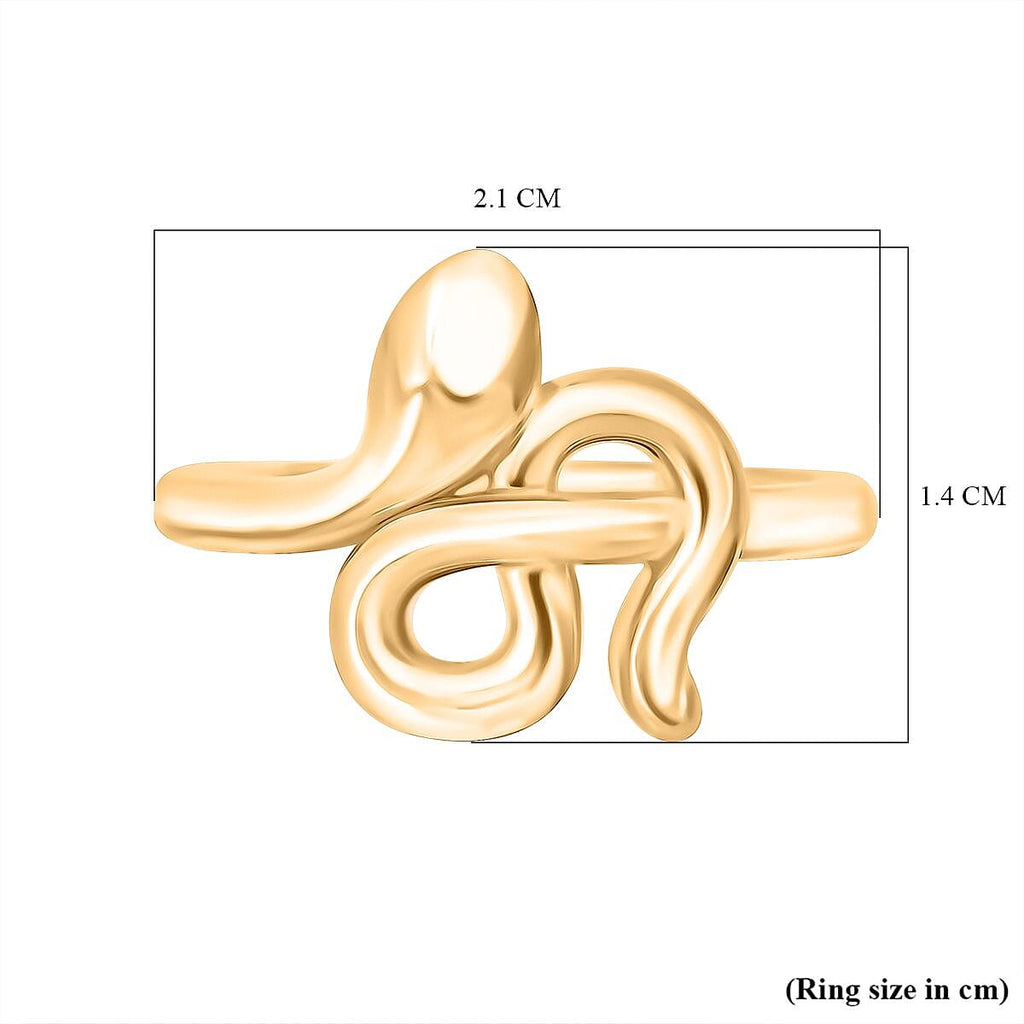 One Time Deal- 24K (99.99% Purity) Yellow Gold Serpent Ring