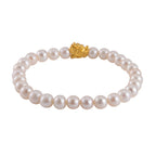 DOORBUSTER - 24K Yellow Gold White Anhui Pearl Dragon Bracelet