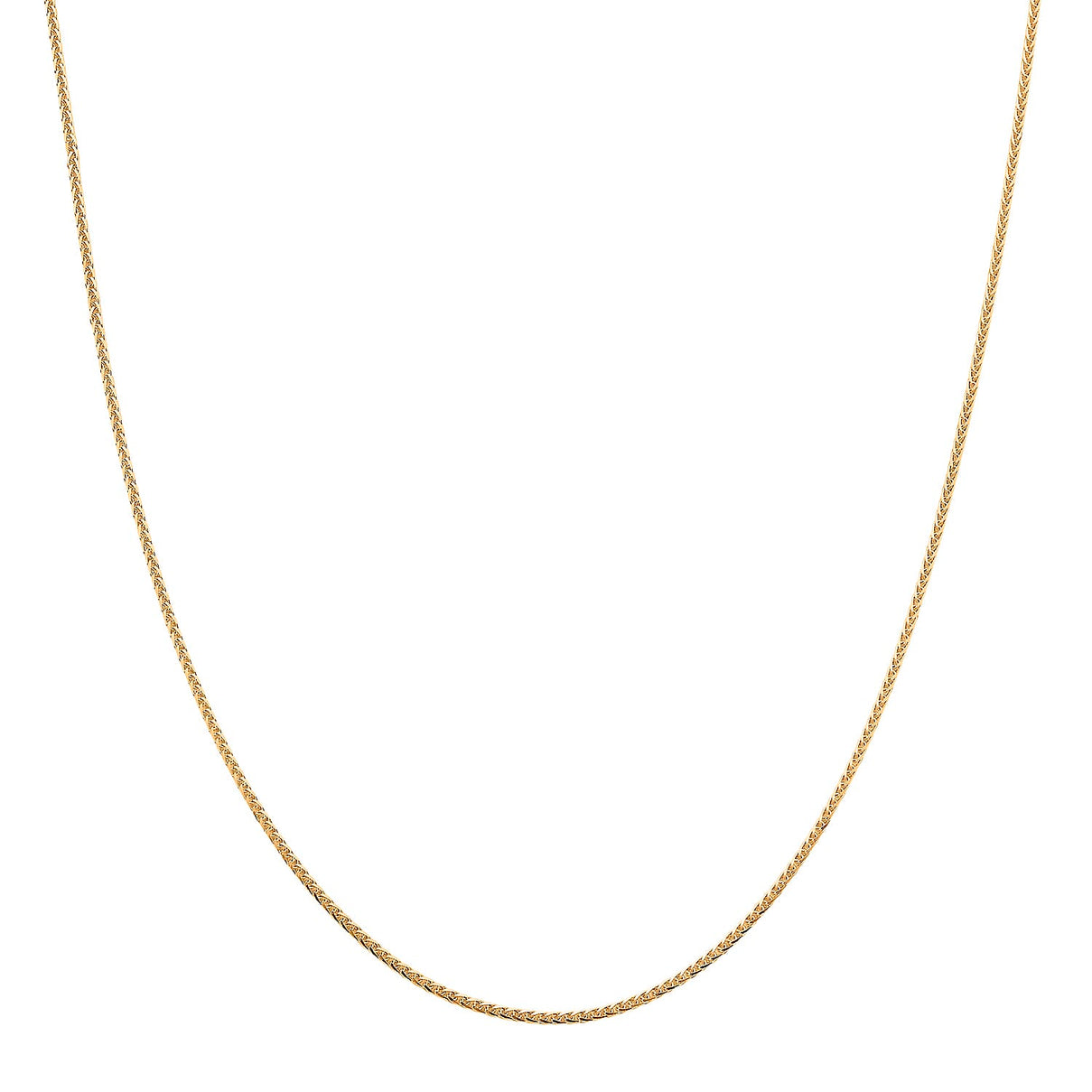 24K Gold ( 99.99 % Purity) 1.1MM Solid Spiga Necklace with Lobster Clasp Adjustable 24 Inch 8354708 0