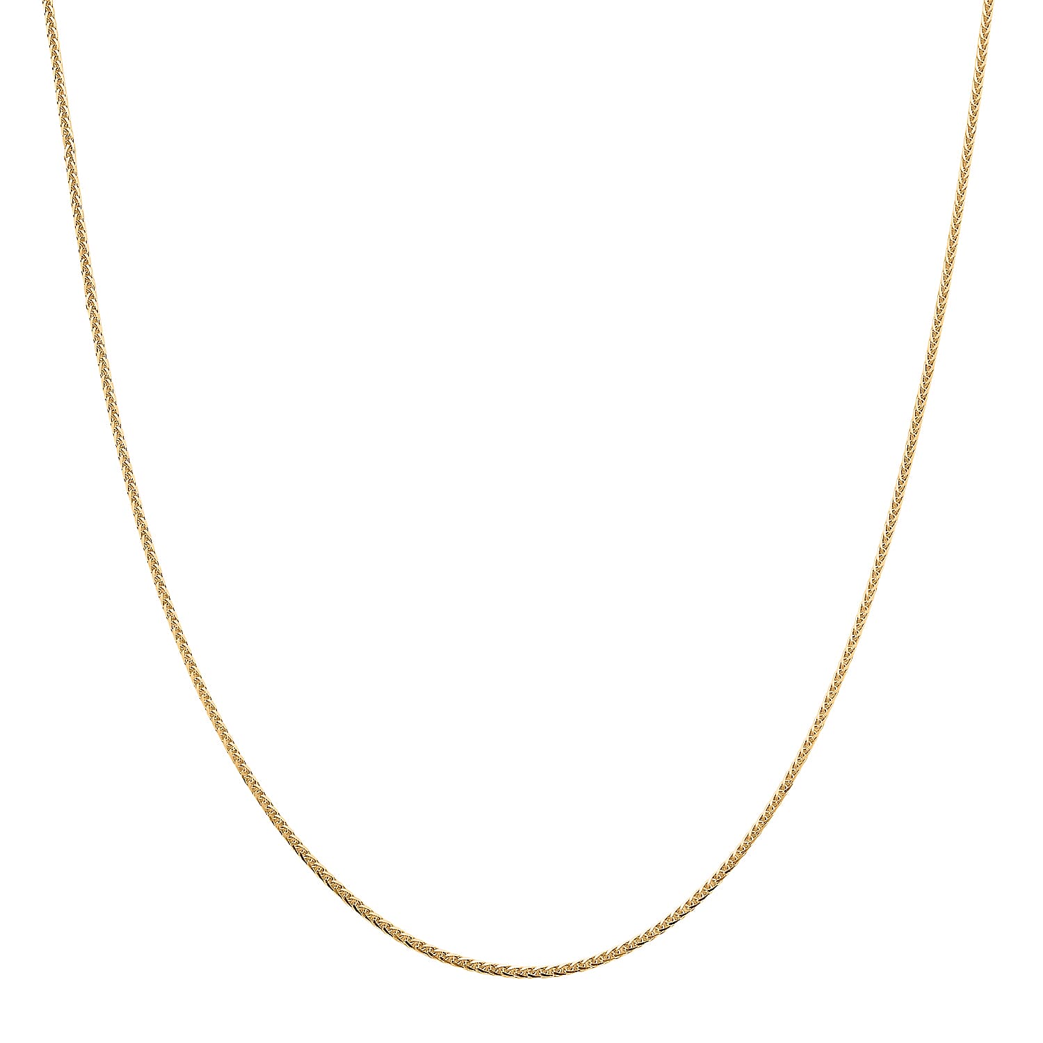 24K Gold ( 99.99 % Purity) 1.1MM Solid Spiga Necklace with Lobster Clasp Adjustable 24 Inch 8354708 0
