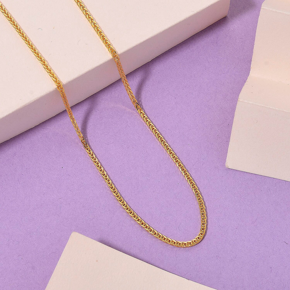 24K Gold ( 99.99 % Purity) 1.1MM Solid Spiga Necklace with Lobster Clasp Adjustable 24 Inch 8354708 2
