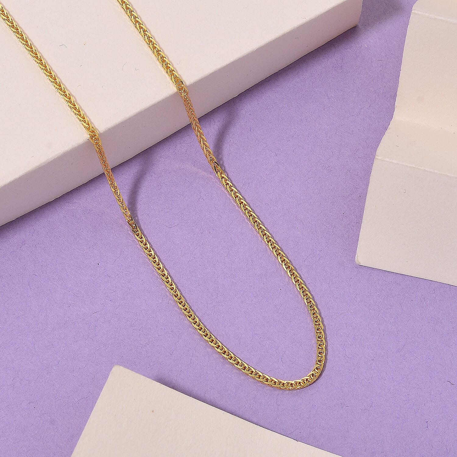 24K Gold ( 99.99 % Purity) 1.1MM Solid Spiga Necklace with Lobster Clasp Adjustable 24 Inch 8354708 2