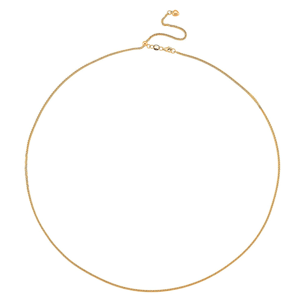 24K Gold ( 99.99 % Purity) 1.1MM Solid Spiga Necklace with Lobster Clasp Adjustable 24 Inch 8354708 4