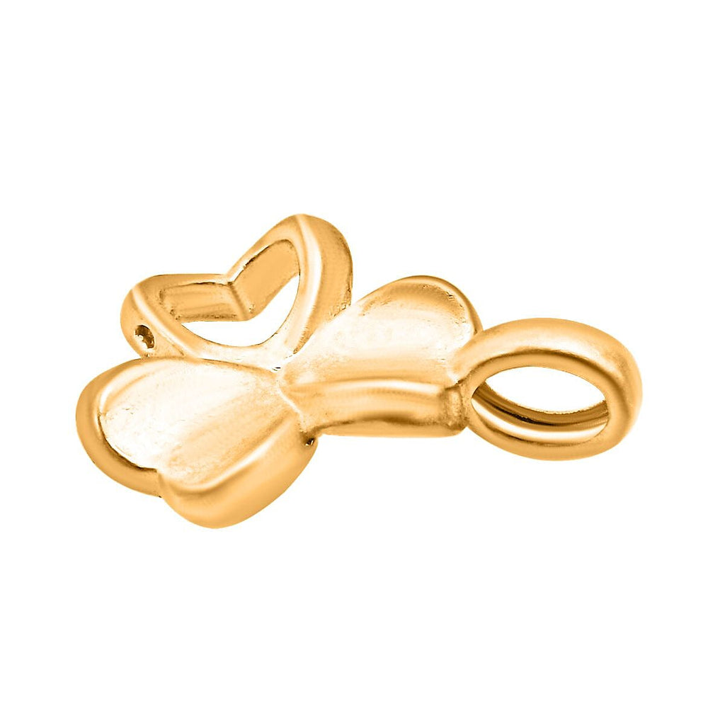 24K Yellow Gold Triple Flower Pendant