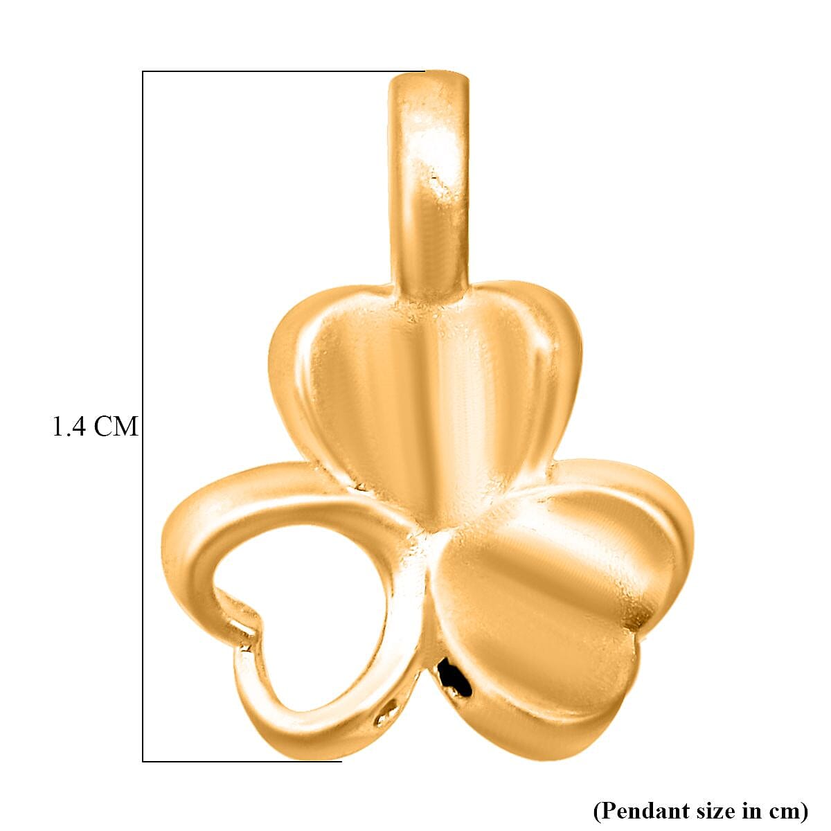 24K Yellow Gold Triple Flower Pendant 8297270 5