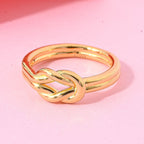 Designer Inspired - 24K Yellow Gold (99.99% Purity) Knot Ring