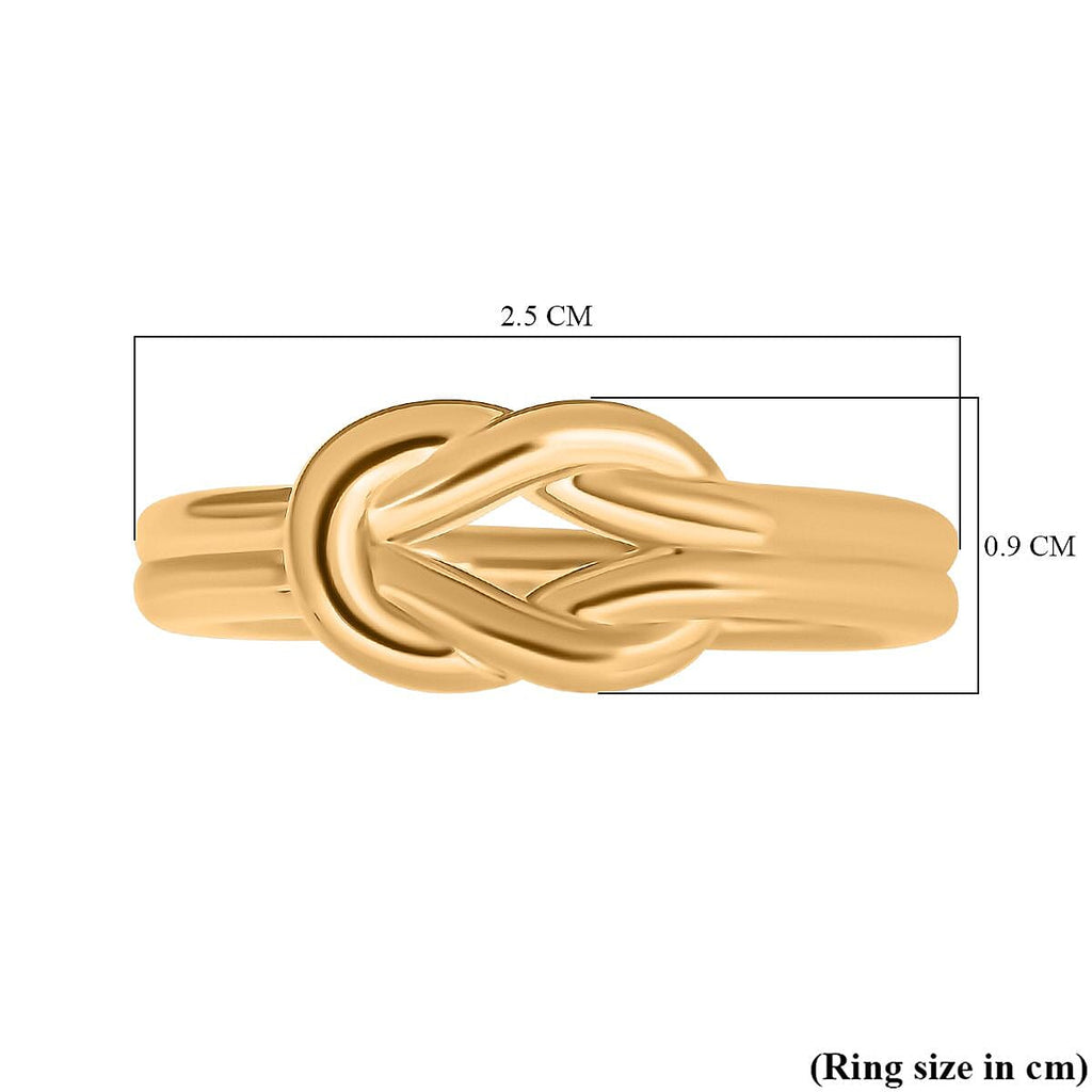 Designer Inspired - 24K Yellow Gold (99.99% Purity) Knot Ring
