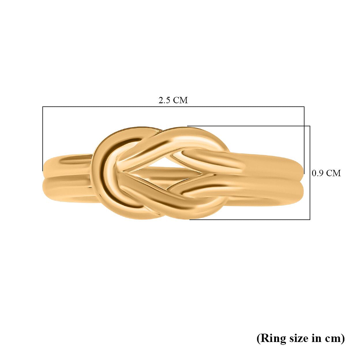 24K Yellow Gold Knot Ring 8269454 5