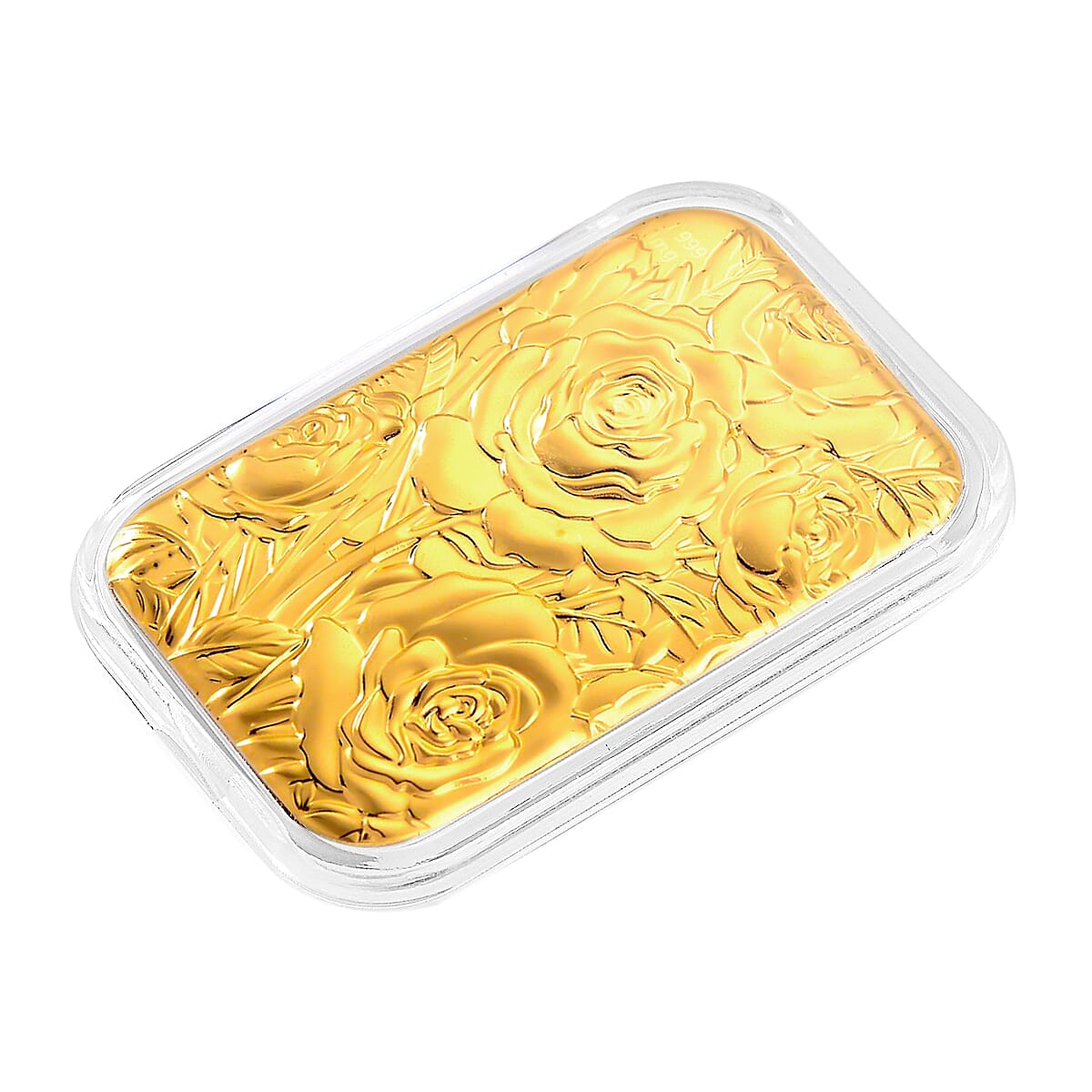 24K Gold (99.9% Purity) Embossed Rose Collectable 8325205 3