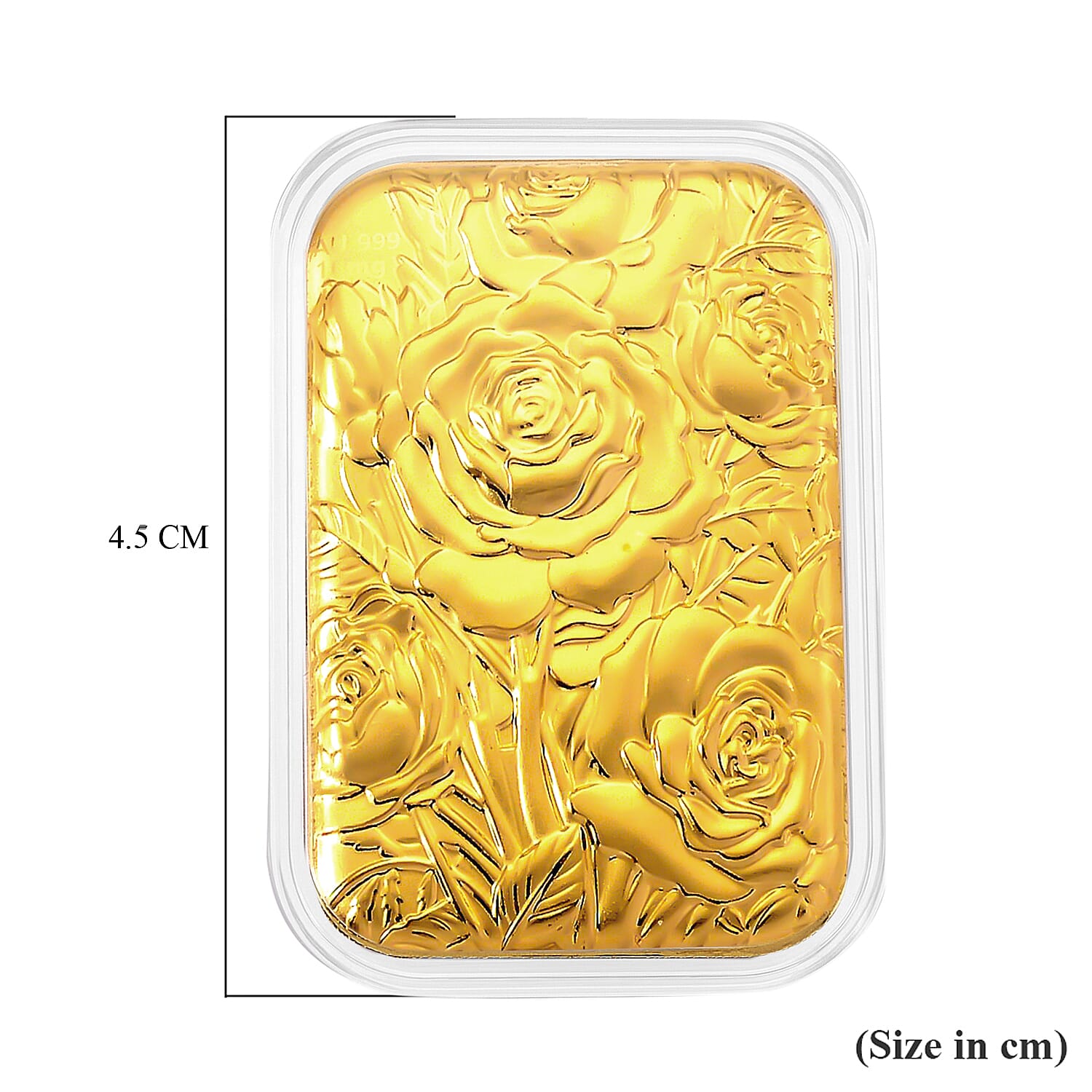 24K Gold (99.9% Purity) Embossed Rose Collectable 8325205 5