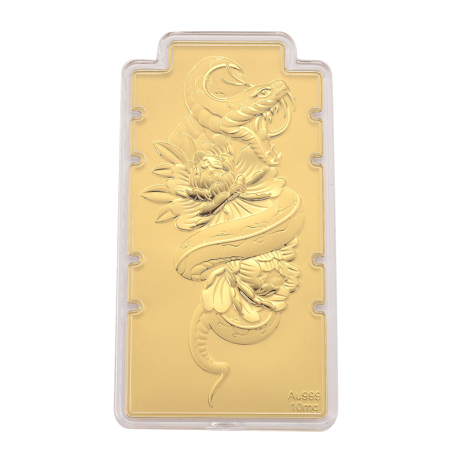 24K Yellow Gold (99.9% Purity) Large Snake Embossed Collectable - Symbolise Wisdom, Transformation &amp; Renewal 8356061 0