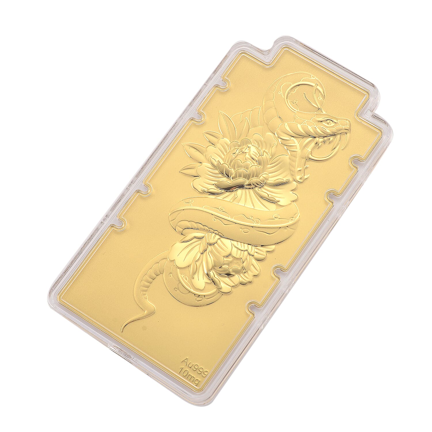 24K Yellow Gold (99.9% Purity) Large Snake Embossed Collectable - Symbolise Wisdom, Transformation &amp; Renewal 8356061 3