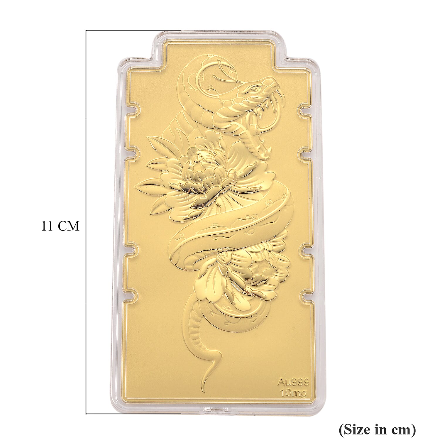 24K Yellow Gold (99.9% Purity) Large Snake Embossed Collectable - Symbolise Wisdom, Transformation &amp; Renewal 8356061 5