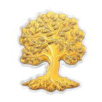 24K Yellow Gold (99.9% Purity) Life of Tree Collectable