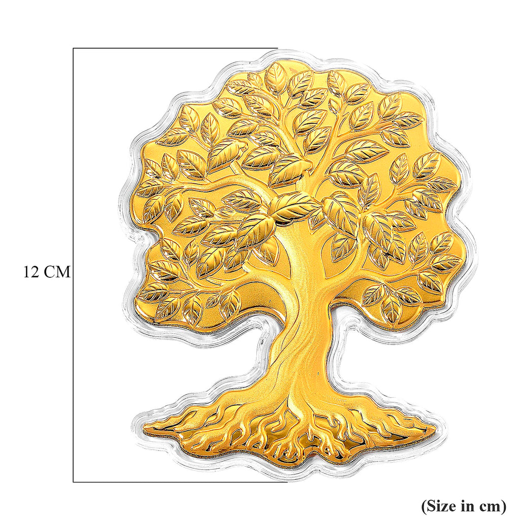 24K Yellow Gold (99.9% Purity) Life of Tree Collectable