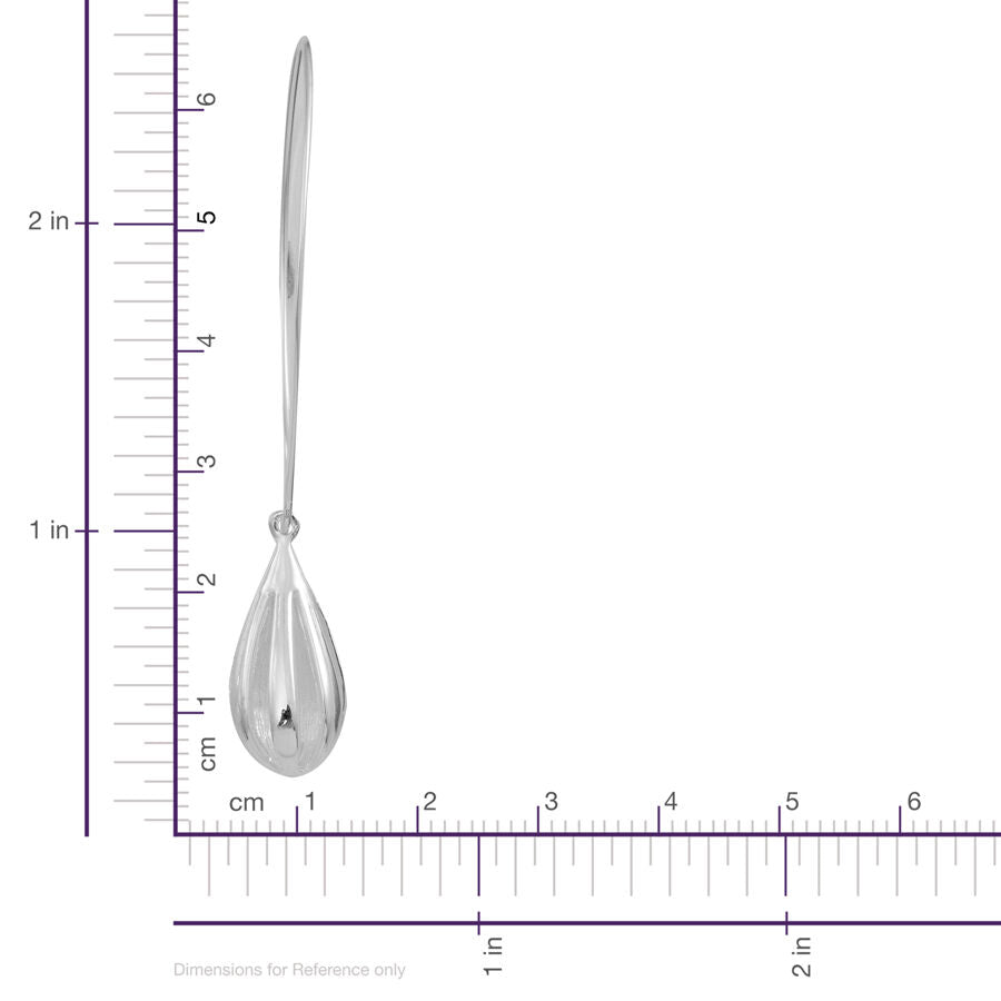Thai Tear Drop Hook Earrings in Sterling Silver 4.39 Grams 2593665 2