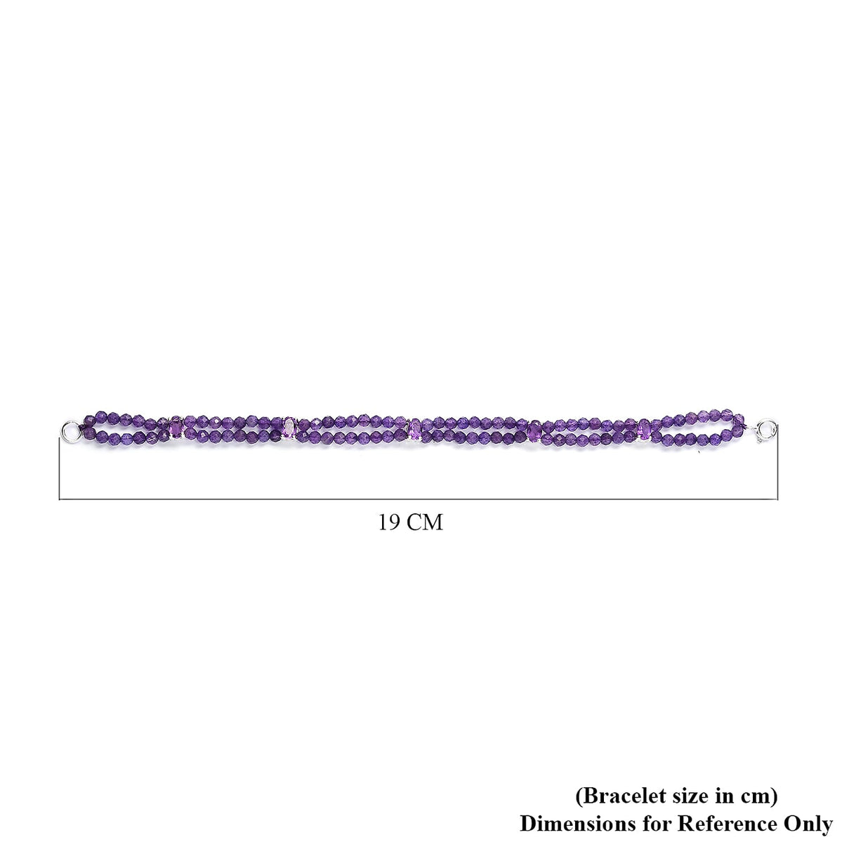 26.74 Carat Amethyst Beads Bracelet Size - 7.5 in Sterling Silver 7146895 5