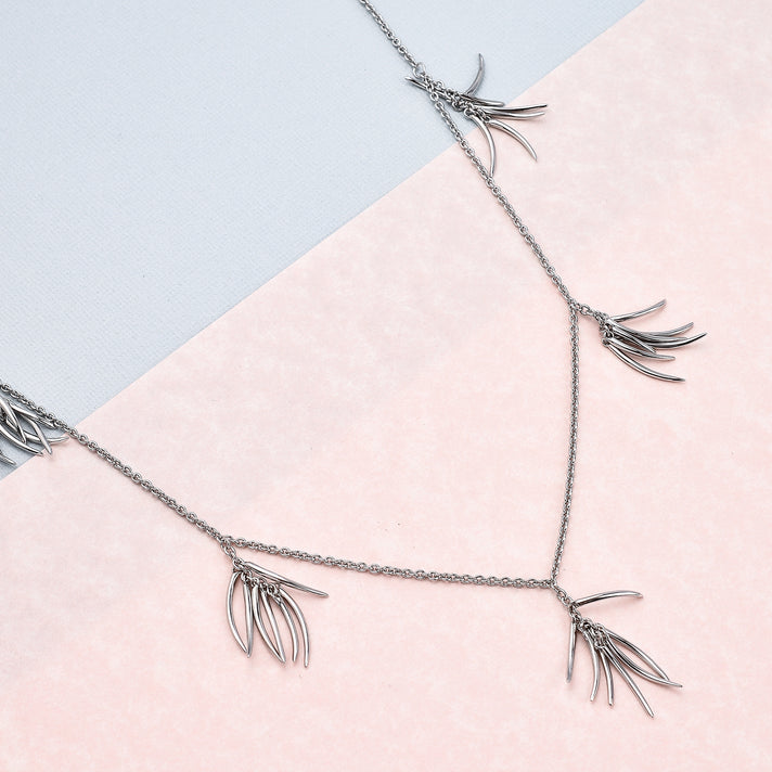 RACHEL GALLEY Rhodium Overlay Sterling Silver Necklace (Size - 18/24/30), Silver Wt. 25.20 Gms 2761866 2