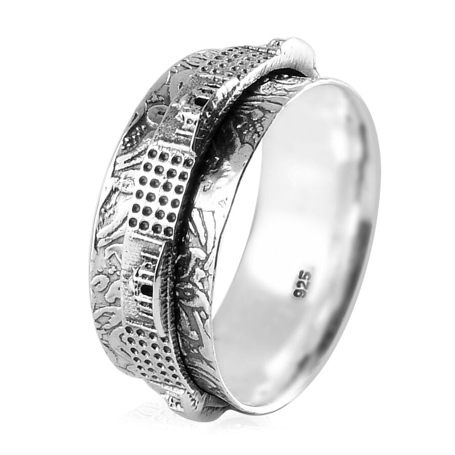 Taj Mahal Band Ring in Sterling Silver 3661460 4