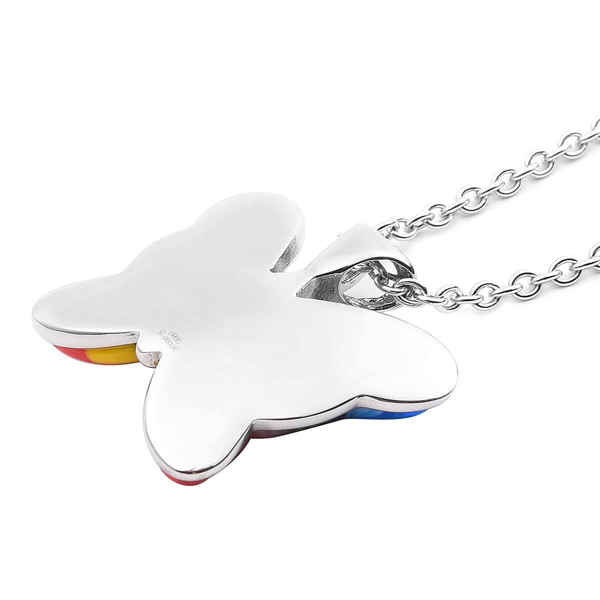 Murano Style Butterfly Pendant with Chain (24 inches) 2790783 5