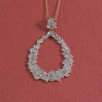 GP - Natural Diamond & Blue Sapphire Pendant with Chain (Size 20) in 18K Vermeil Yellow Gold Plated Sterling Silver 0.54 Ct._2844923_1