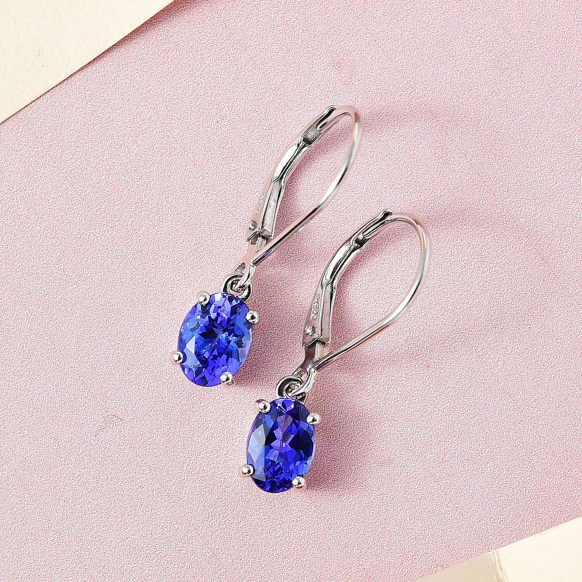 RHAPSODY 1.5 Carat AAAA Tanzanite Solitaire Lever Back Earrings in Platinum 2897574 2