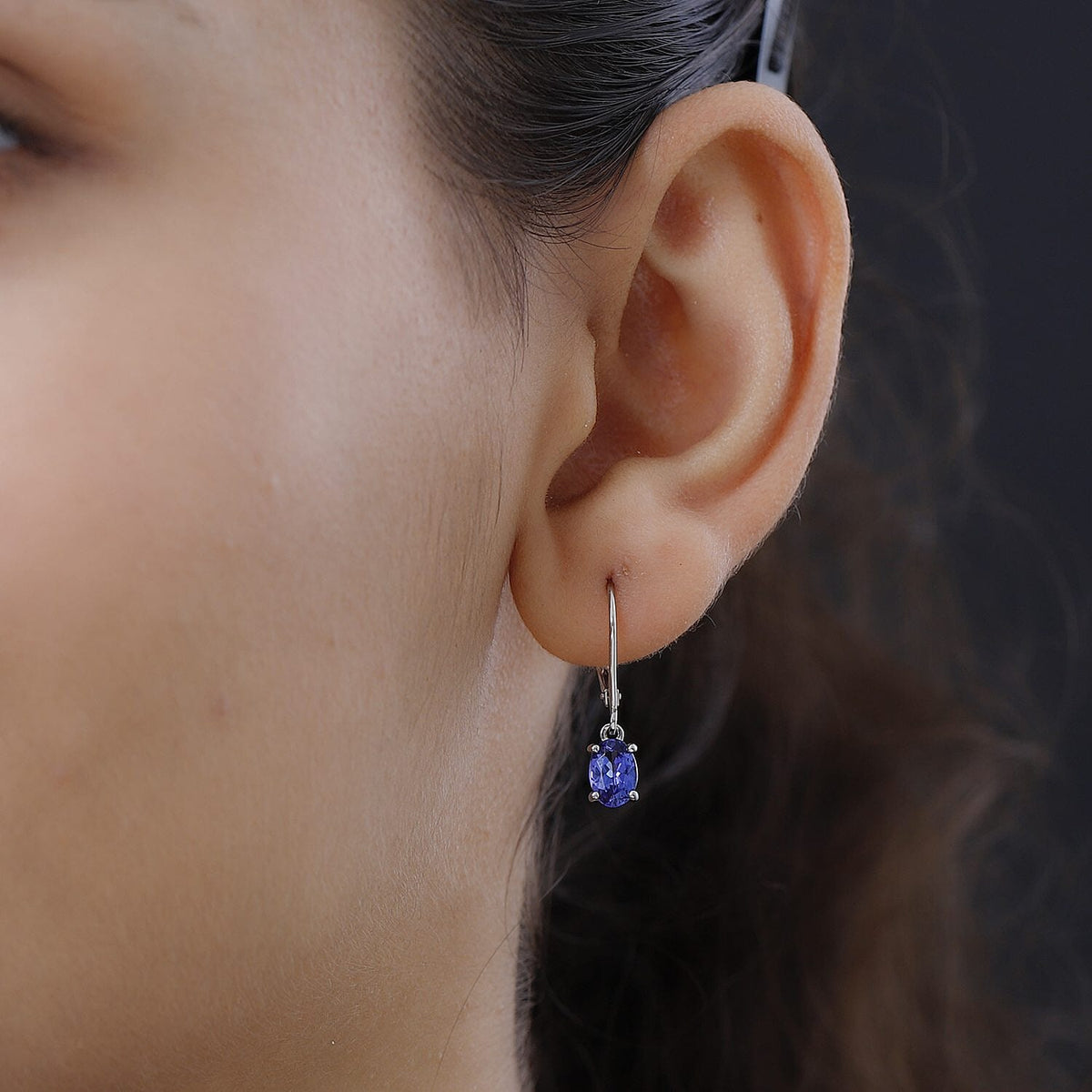 RHAPSODY 1.5 Carat AAAA Tanzanite Solitaire Lever Back Earrings in Platinum 2897574 3