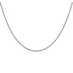 9K White Gold Chain (Size - 20), Gold Wt. 2.20 Gms.