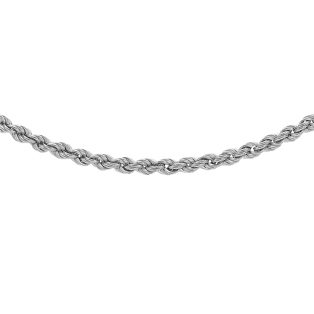 9K White Gold Chain (Size - 20), Gold Wt. 2.20 Gms.