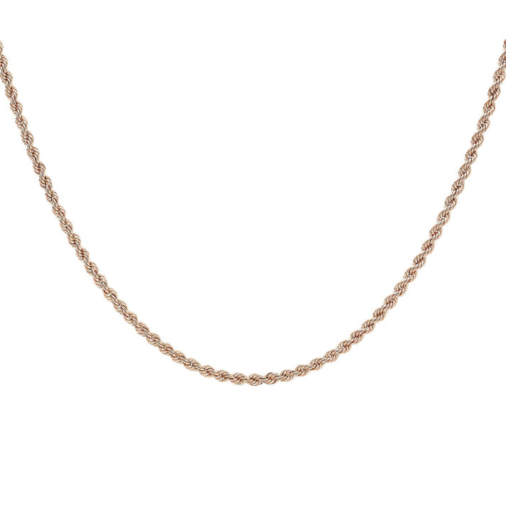 3.2mm Hollow Rope Chain 24 Inch in 9K Rose Gold 7588033 1