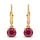 Silver Ruby Earrings
