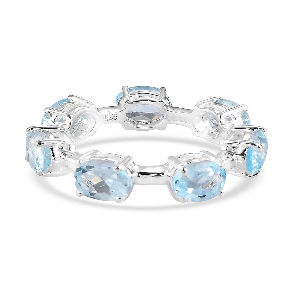 3 Ct Sky Blue Topaz Ring in Sterling Silver 3862656 5
