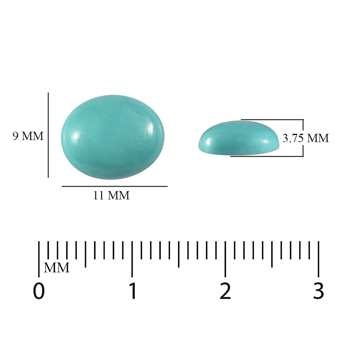 3 Ct Sleeping Beauty Turquoise A Oval 11x9mm 6190476 2