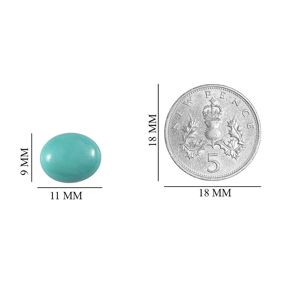 3 Ct Sleeping Beauty Turquoise A Oval 11x9mm 6190476 3