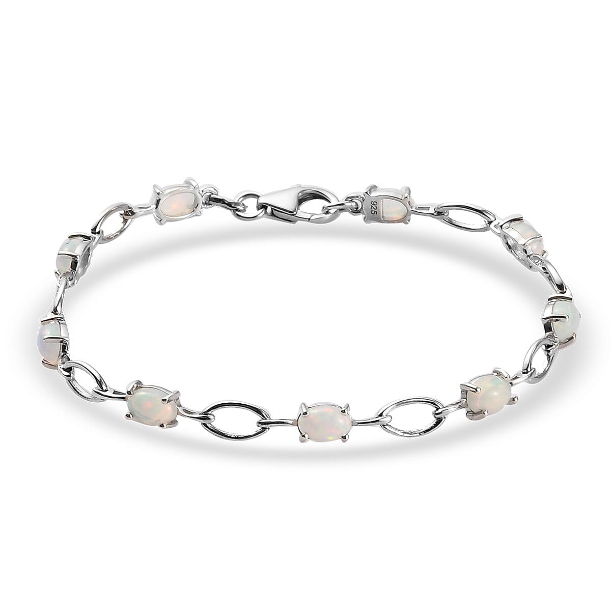 3 Ct. Ethiopian Opal Bracelet in Platinum Plated Sterling Silver 3840932 0