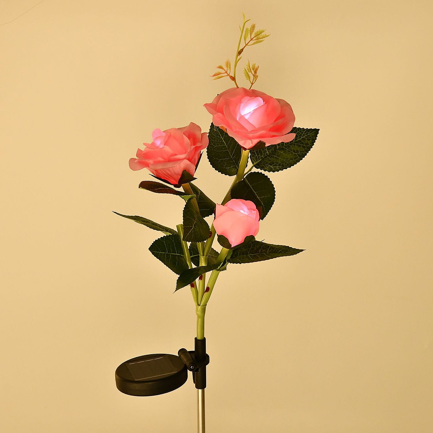 3 Heads Solar LED Light for Outdoor (Size 80cm) - Pink 7264638 1