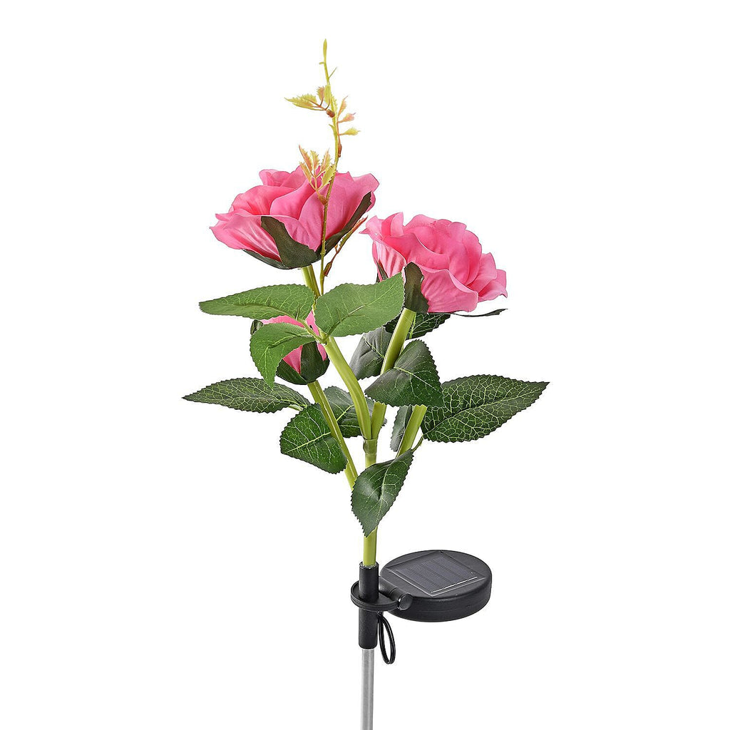 3 Heads Solar LED Light for Outdoor (Size 80cm) - Pink
