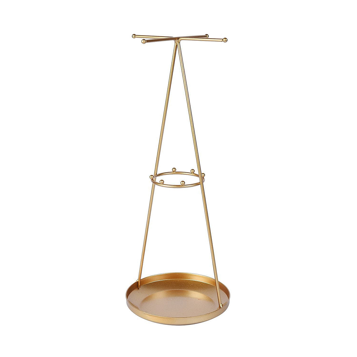 3 Layer Cone-Shaped Jewellery Rack (Size 37x15x15 Cm) - Gold 6726218 3