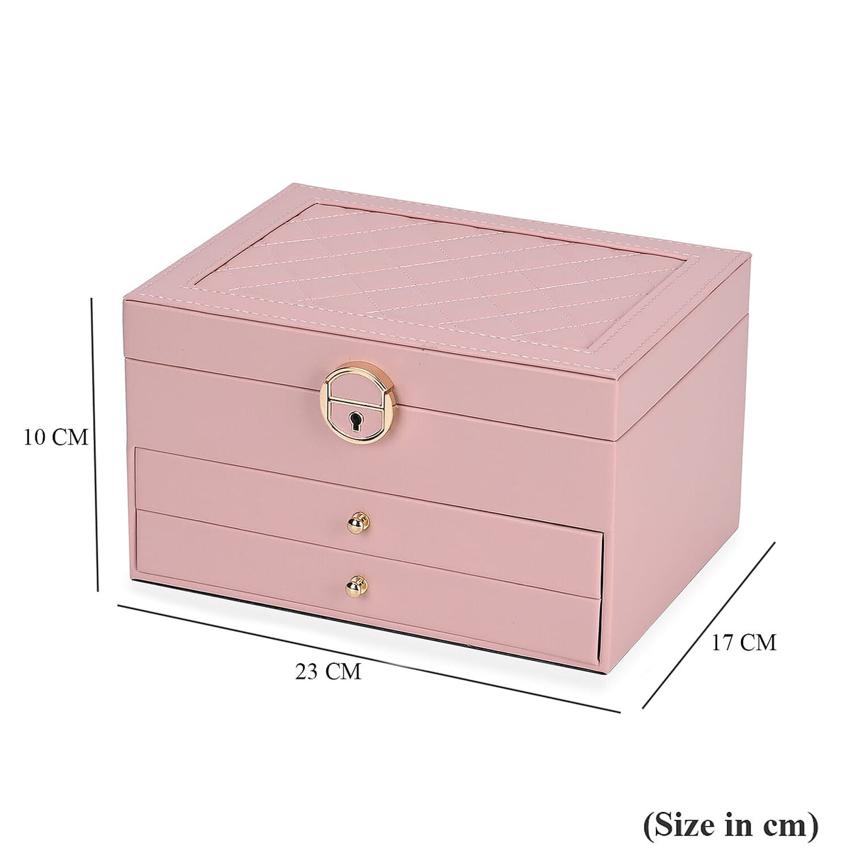 3-Layer Jewellery Box with Lock and Key V32580359 15