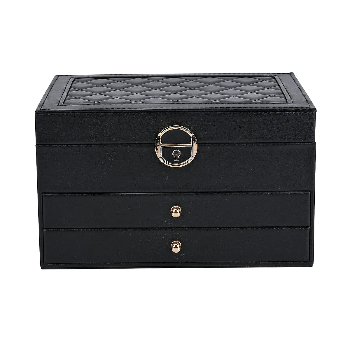 3-Layer Jewellery Box with Lock and Key V32580353 3