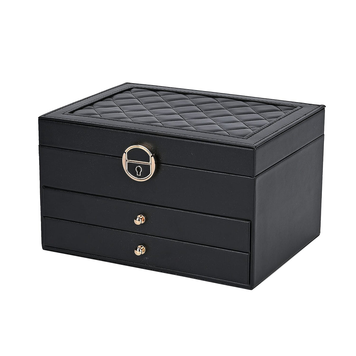 3-Layer Jewellery Box with Lock and Key V32580353 5