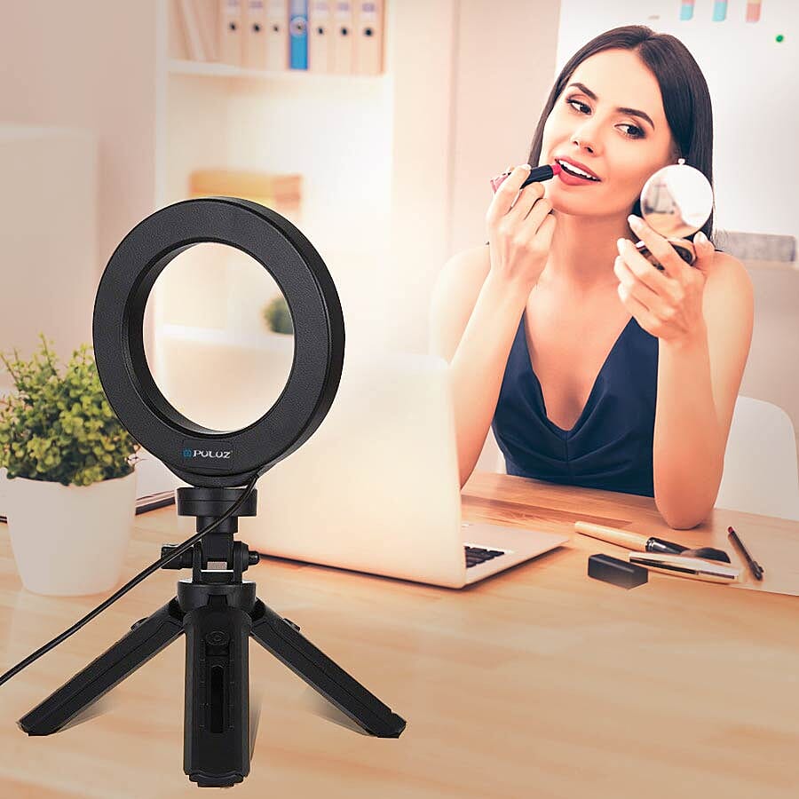 3 Modes Dimmable LED Ring Light with Tripod Stand 3689878 1