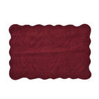 3 Pcs Set Quilt and 2 Pillowcases (Size 200x200 Cm) - Burgundy