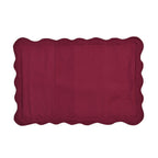 3 Pcs Set Quilt and 2 Pillowcases (Size 200x200 Cm) - Burgundy