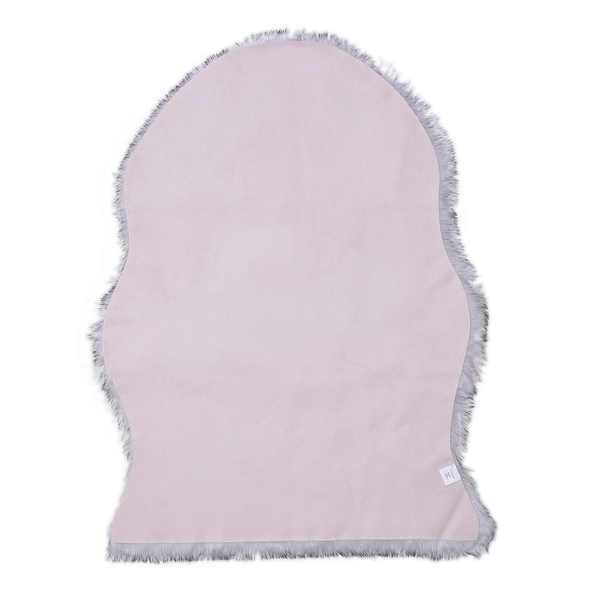 3 Piece Set - 100% Acrylic Faux Fur Glitter Rug with 2 Matching Cushion Covers - White and Black 7308650 4
