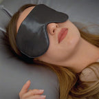 3 Piece Set - 100% Mulberry Silk Pillowcase (50x75cm), Scrunchie & Eye Mask (23.5x10.5cm) - Dark Grey