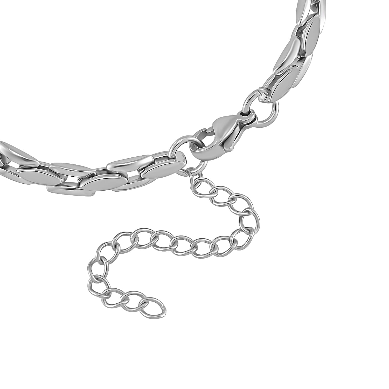 3 Piece Set - Panther Link Necklace (Size 20-2) Bracelet (Size 7.5-2) &amp; Earrings with Clasp 4332238 6