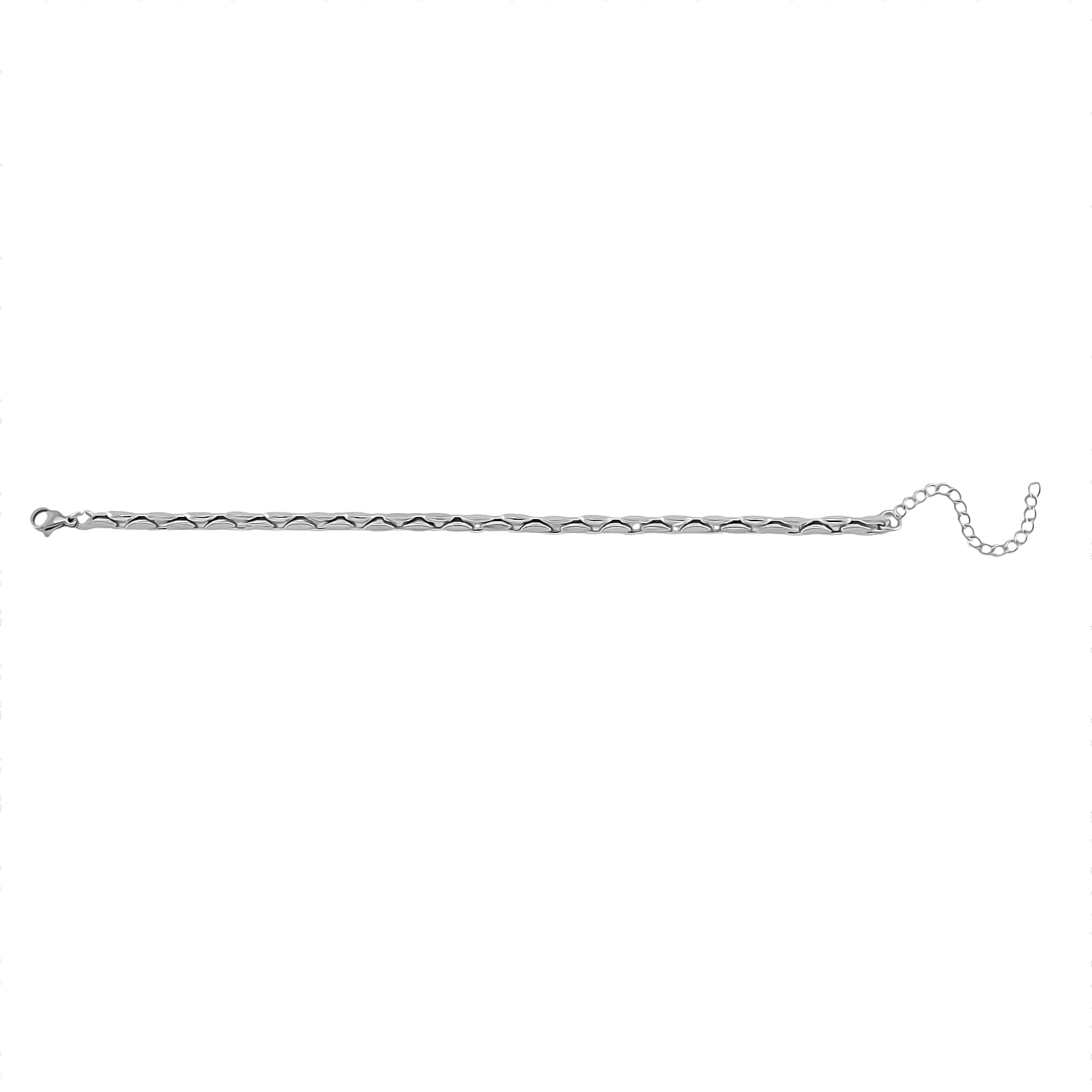 3 Piece Set - Panther Link Necklace (Size 20-2) Bracelet (Size 7.5-2) &amp; Earrings with Clasp 4332238 7