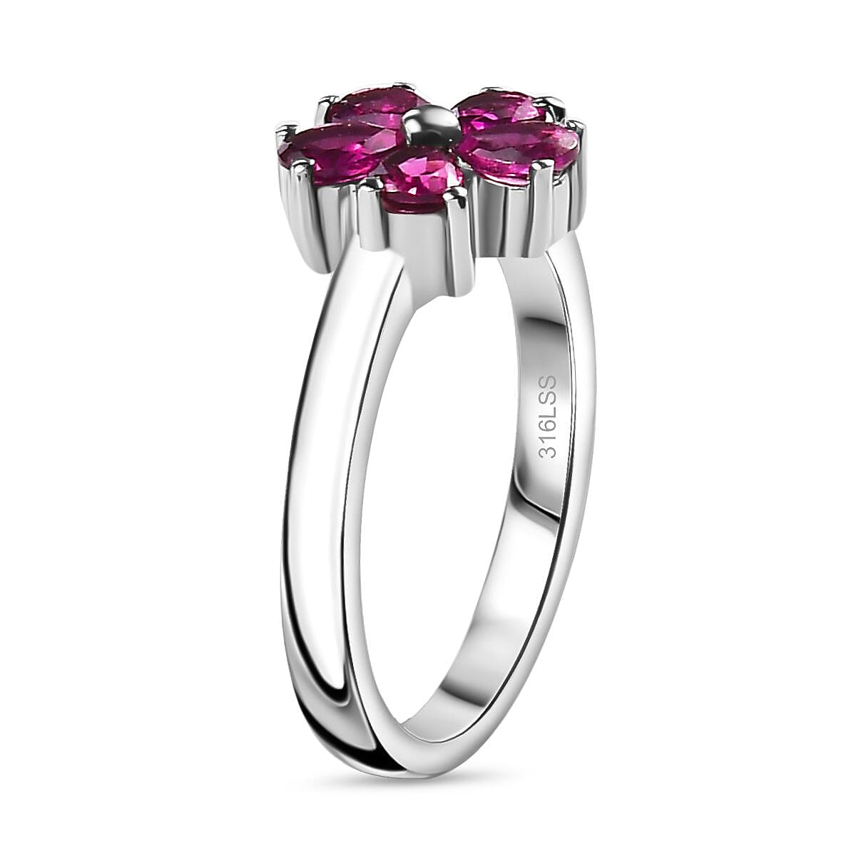 3 Piece Set -  Rhodolite Garnet Ring, Earring, Pendant with Chain (Size 20)  3.30 Ct. 4299180 4