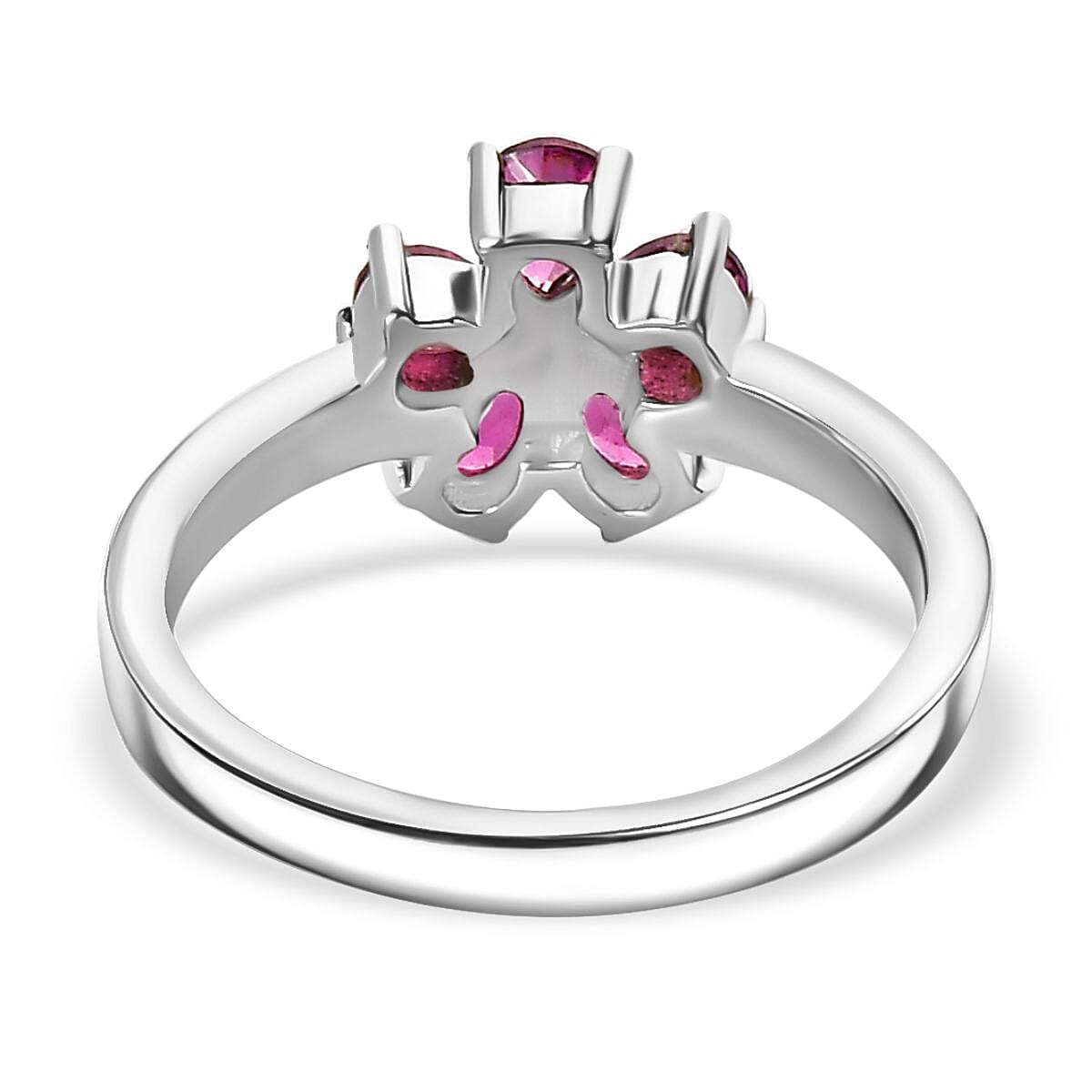 3 Piece Set -  Rhodolite Garnet Ring, Earring, Pendant with Chain (Size 20)  3.30 Ct. 4299180 5